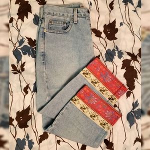 Vintage 1990s Denim Capri Pants